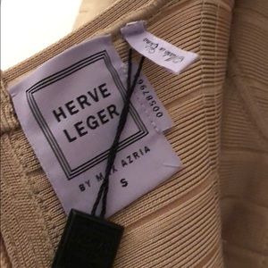 Herve Leger | Dresses | Herve Leger Midi Bandage Nude Yasmine Dress